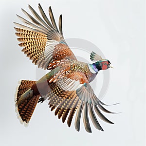 Majestic Pheasant in Flight