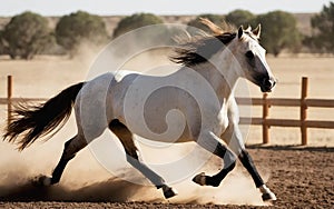 Majestic Powerful Running Adventure Horse