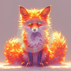 Majestic Red Fox in a Realistic Style