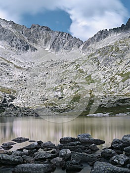 Majestic rocky mountains of the High Tatras