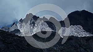 Majestic rocky mountains of the High Tatras