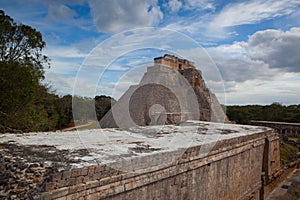 Majestic ruins Maya city in Uxmal,Mexico