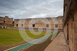 Majestic ruins Maya city in Uxmal,Mexico