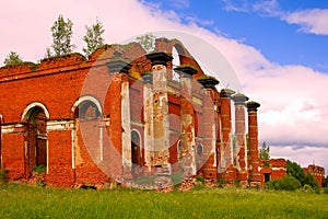 Majestic Ruins of stables and headquarters of hussars