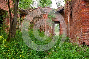 Majestic Ruins of stables and headquarters of hussars