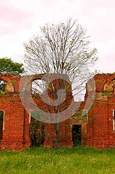 Majestic Ruins of stables and headquarters of hussars