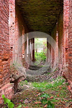 Majestic Ruins of stables and headquarters of hussars