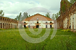 Majestic Ruins of stables and headquarters of hussars