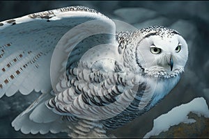 Beautiful Snowy Owl Picture set. taking flight, prey in the snow, spreading its wings and more.