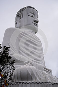 Majestic Solitude: The Weathered Serenity of Bana Hills Buddha
