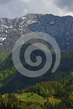 Majestic spring alpine scenery near Logar valley (Logarska dolina), Kamnik Savinja Alps, Slovenia, Europe