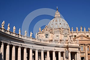 Majestic St. Peter's Basilica in Rome, Vatican, Italy