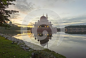 Majestic Sunrise at Putra Mosque, Putrajaya Malaysia