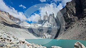 Majestic Time-lapse of Torres del Paine with Colorful Glacier Lake