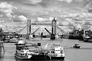 The majestic  tower bridge in London