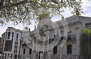 Spain, Valladolid, 16th april: Universidad Historic Building interior from Valladolid in Spain photo