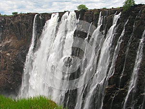 Majestic Victoria Falls on Zambezi River