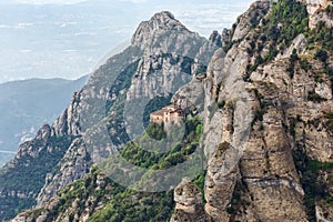 Majestic View of Jagged Mountain Range in Montserrat, Spain