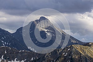 A majestic view of the Slovak national mountain..  - Krywan. Tatra Mountains