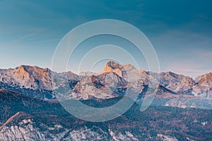 Majestic view of Triglav mountains Slovenia