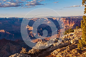 Majestic Vista of the Grand Canyon at Dusk