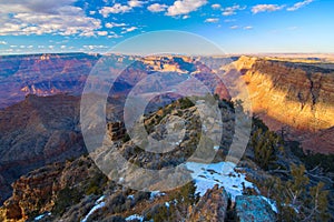 Majestic Vista of the Grand Canyon at Dusk