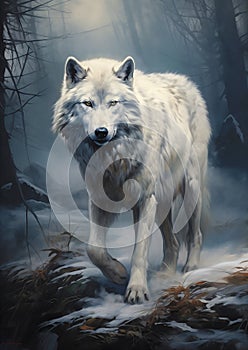 Majestic White Wolf: A Profile of the Ultimate Winter Hunter