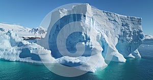 Majestic winter Antarctica iceberg drifting ocean
