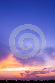 Majestic â€‹sky vertical., dramatic sky sunrise background