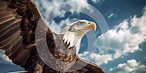 The Majesty of the Eagle: Flight Above the Clouds - Generative AI