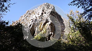 The majesty of a rock in the Cheile Nerei National Park