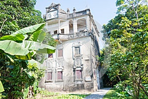 Majianlong Village Cluster in Kaiping, Guangdong, China. It is part of UNESCO World Heritage Site - Kaiping Diaolou and Villages.