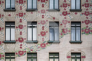 Majolika-Haus at 40 Linke Wienzeile a famous building representing secession designed by Otto Wagner