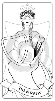 Major Arcana Tarot Cards. The Empress.