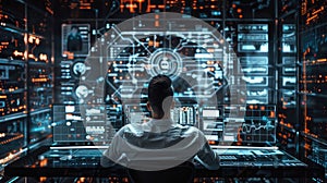 major breakthroughs in cryptography with a compelling image showcasing a cybersecurity expert analyzing the security of