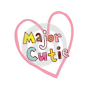 Major cutie heart shaped design