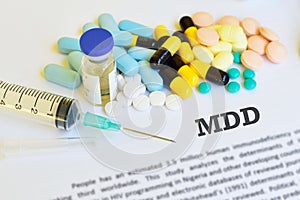 Major depression disorder MDD treatment