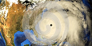 Major Hurricane Earth from Space 3d illustration. Elements of this image are furnished by NASA