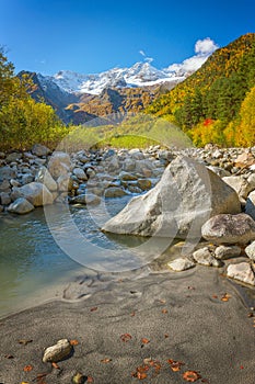 Major mountain range of the Caucasus Mountains. Russia