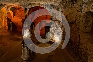 Major tourist attraction of Turkey underground city Kaymakli