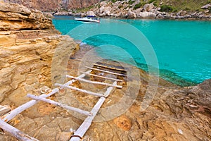 Majorca Cala Figuera beach of Formentor Mallorca