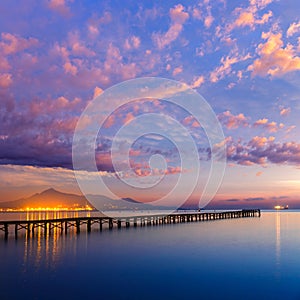 Majorca Muro beach sunrise Alcudia Bay Mallorca