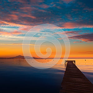 Majorca Muro beach sunrise Alcudia Bay Mallorca