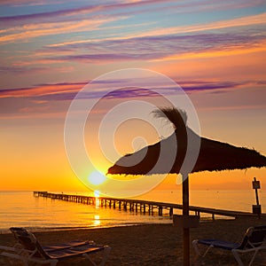 Majorca Muro beach sunrise Alcudia Bay Mallorca