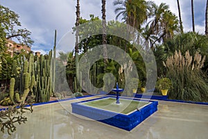 The Majorelle Garden in Marrakech, Morocco