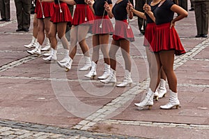 Majorettes to the orchestra of the Bulgarian land forces