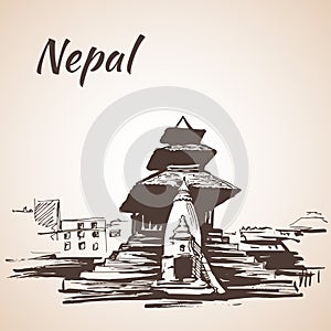 Maju Deval temple, dedicated to Shiva, in Durbar Square