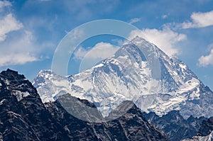 Makalu mountain peak, Everest region, Nepal photo