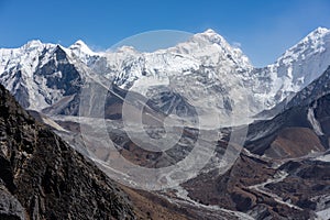 Makalu mountain peak, fifth highest mountain peak in the world, Himalayas mountain, Nepal