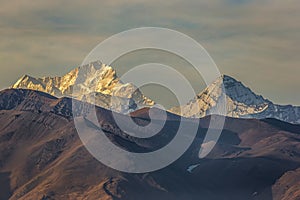 Makalu peak in Xigaze Everest National Park, Tibet, China